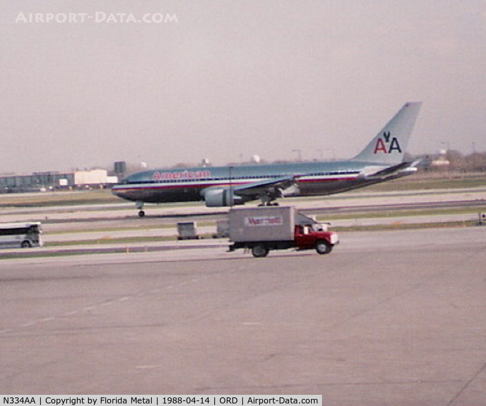 N334AA, 1987 Boeing 767-223 C/N 22332, American 767-200
