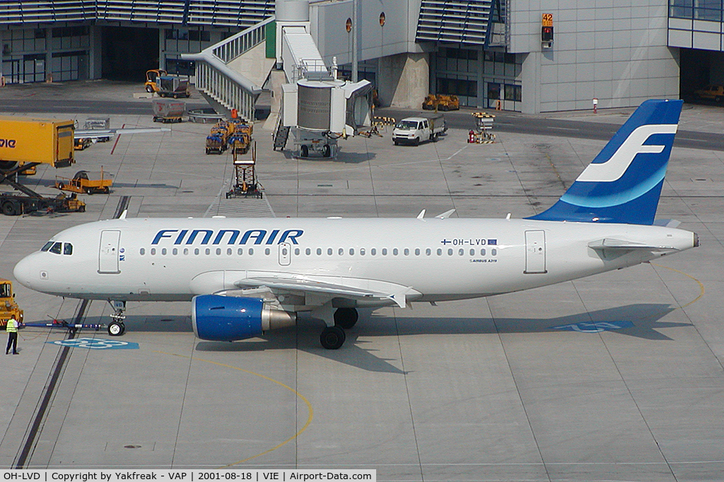 OH-LVD, 2000 Airbus A319-112 C/N 1352, Finnair Airbus 319