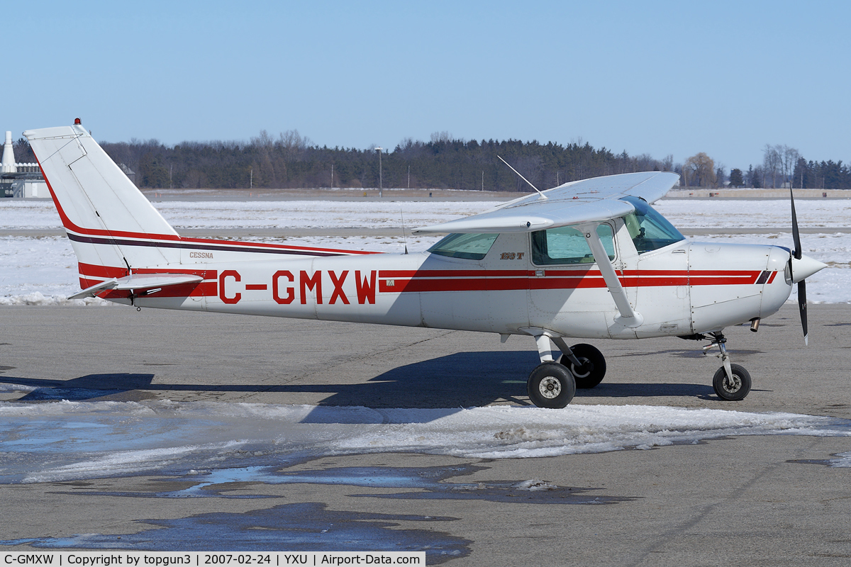 C-GMXW, 1981 Cessna 152 C/N 15285203, Parked at ESSO ramp.