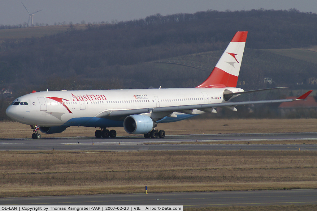OE-LAN, 1997 Airbus A330-223 C/N 195, Austrian Airlines Airbus A330-200