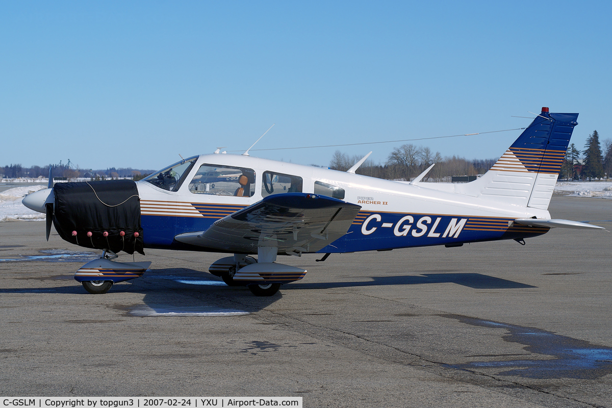 C-GSLM, 1976 Piper PA-28-181 C/N 28-7690334, Parked at Ramp III