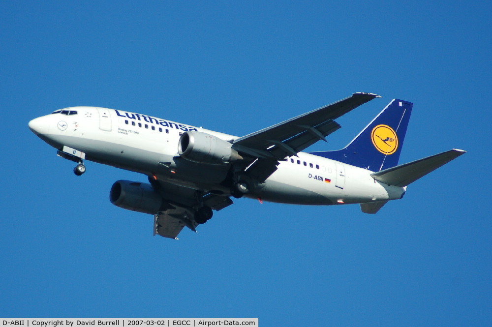 D-ABII, 1991 Boeing 737-530 C/N 24822, Lufthansa - Landing