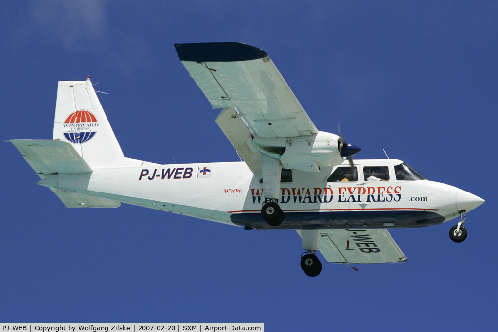 PJ-WEB, 1989 Pilatus Britten-Norman BN-2B-20 Islander C/N 2208, visitor