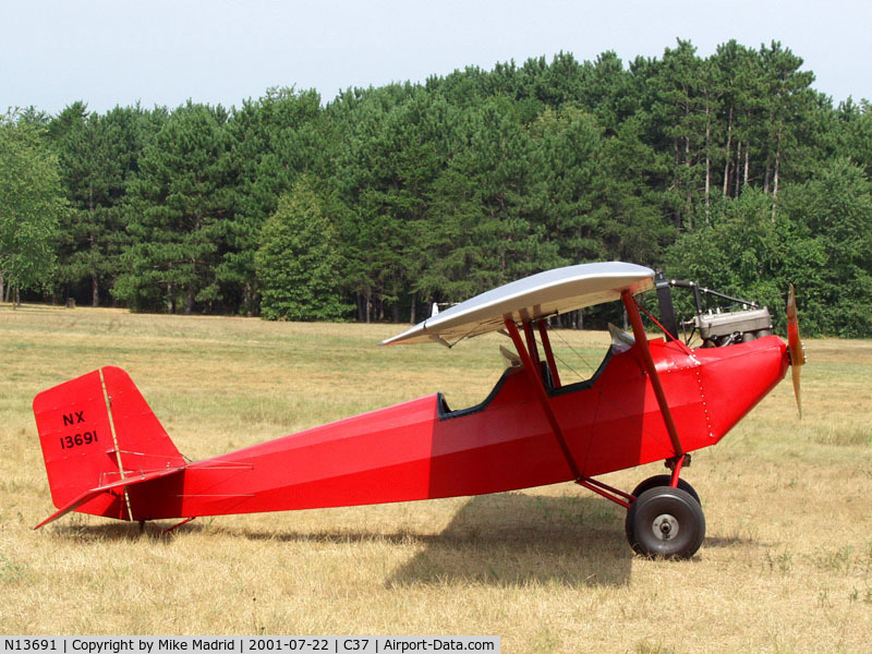 N13691, 1933 Pietenpol Air Camper C/N 1, At Brodhead