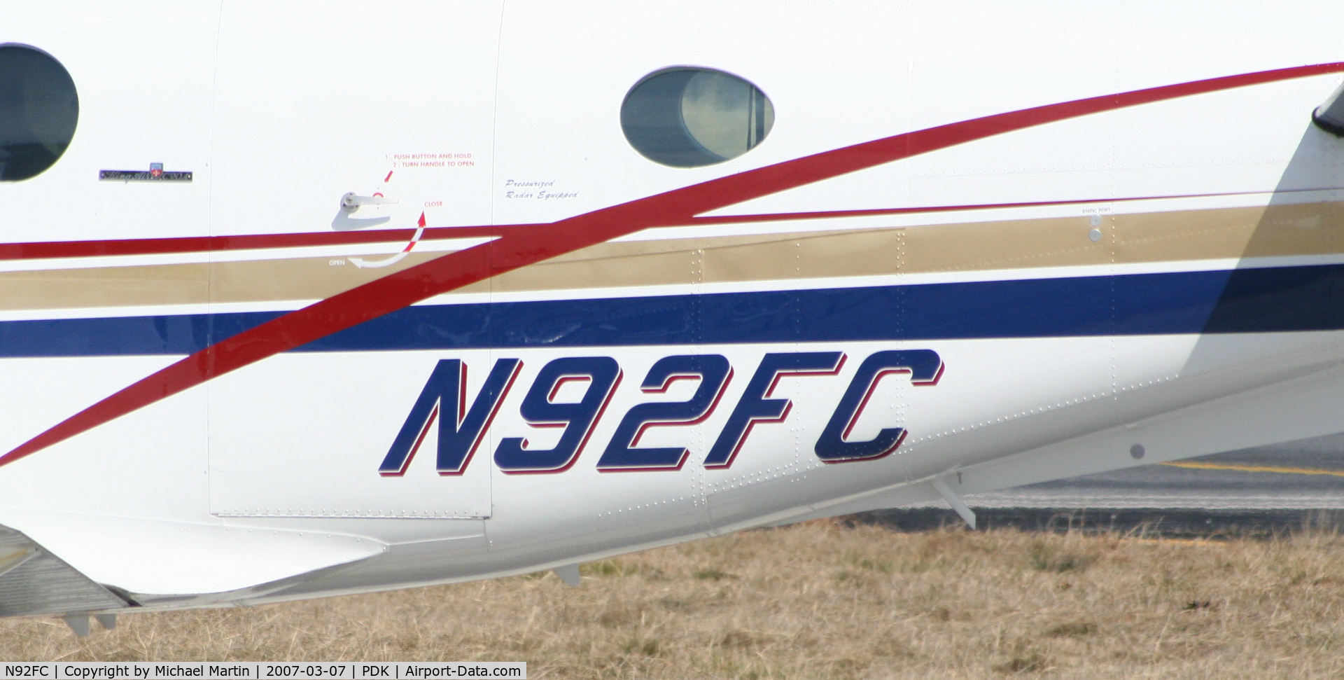 N92FC, 1990 Beech C90A King Air C/N LJ-1235, Tail Numbers