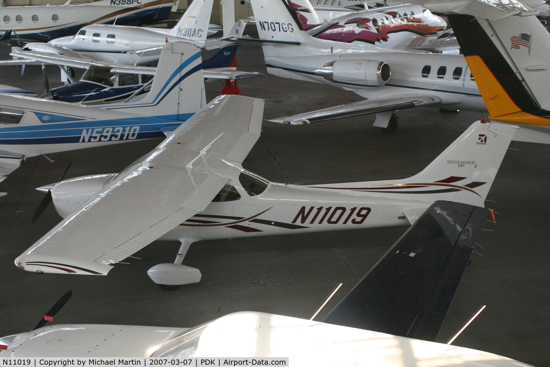 N11019, 2006 Cessna 172S C/N 172S10300, In Epps Hanger