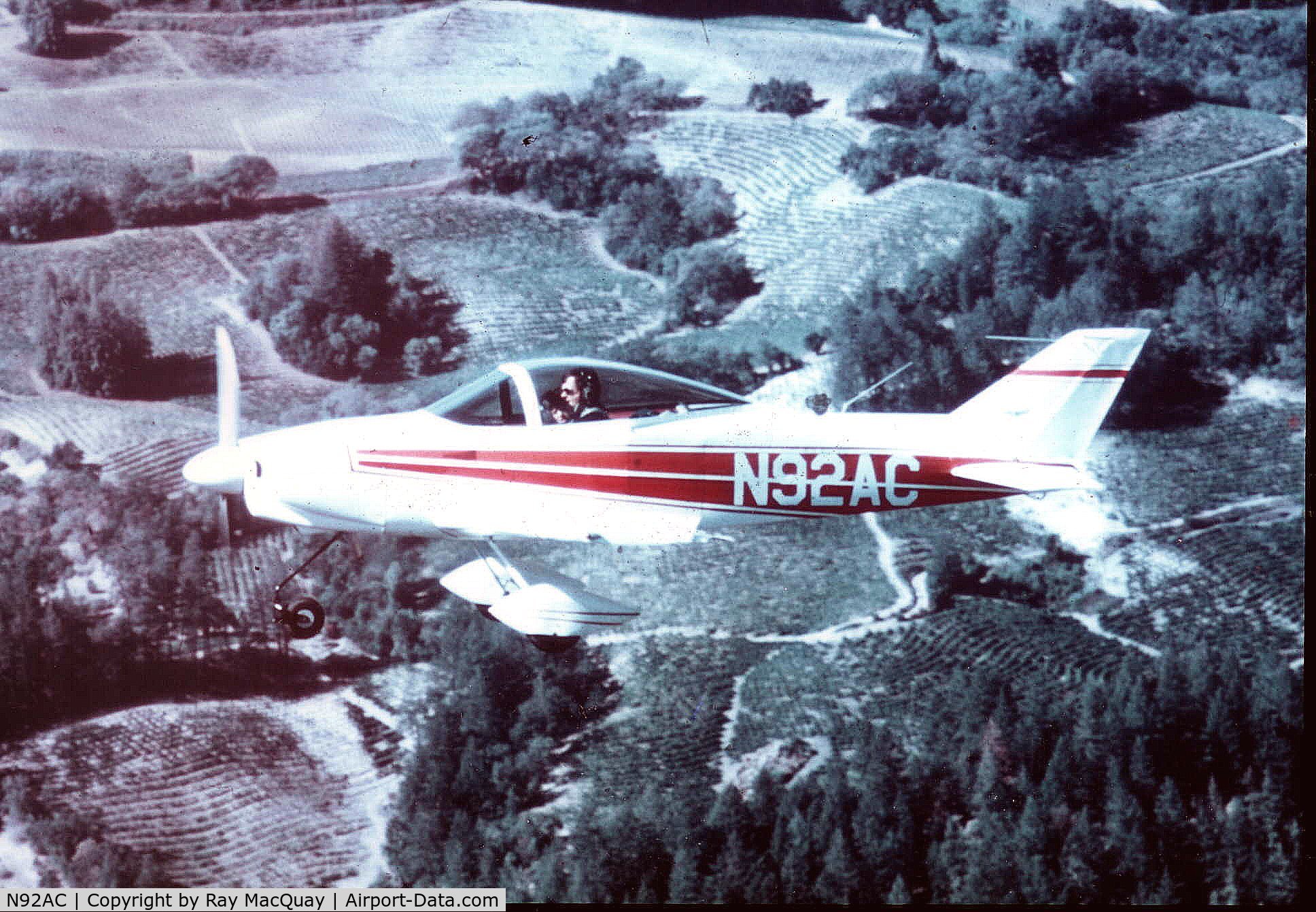 N92AC, 1977 Smyth Sidewinder C/N 212380, Over Napa Valley CA