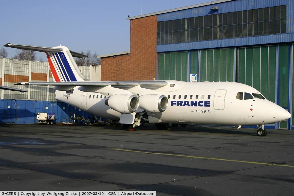 G-CEBS, 1998 British Aerospace Avro 146-RJ85 C/N E.2330, visitor