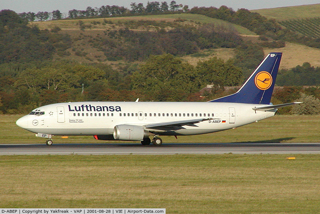 D-ABEP, 1992 Boeing 737-330 C/N 26430, Lufthansa Boeing 737-300