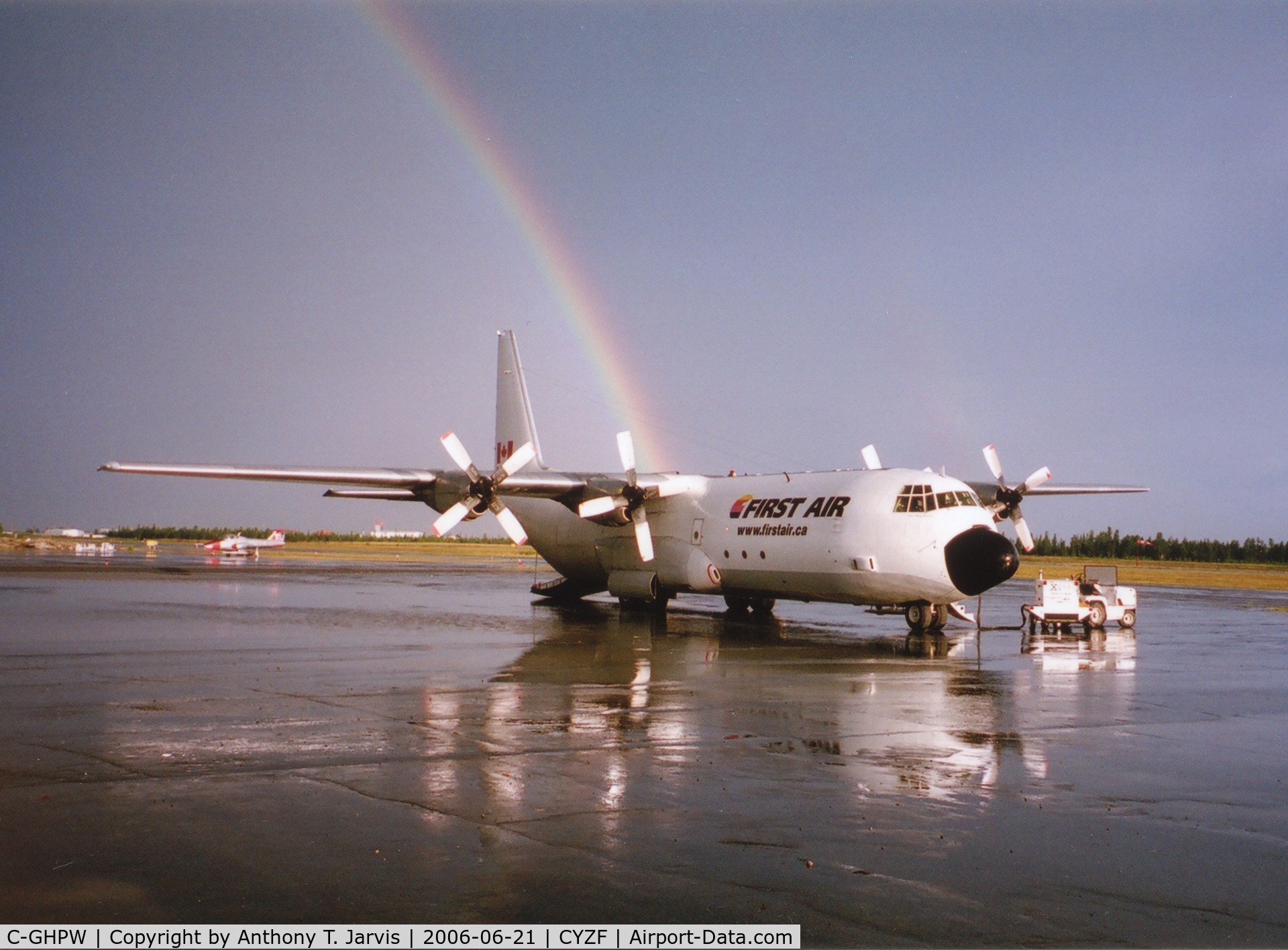 C-GHPW, 1978 Lockheed L-100-30 Hercules (L-382G) C/N 382-4799, Hercules C-GHPW at Yellowknife, NWT, Canada