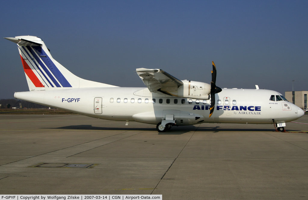 F-GPYF, 1995 ATR 42-500 C/N 495, visitor