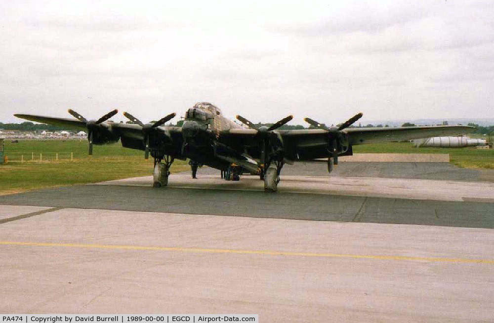 PA474, 1945 Avro 683 Lancaster B1 C/N VACH0052/D2973, Avro Lancaster - Woodford Air Show 1989 (Scanned)