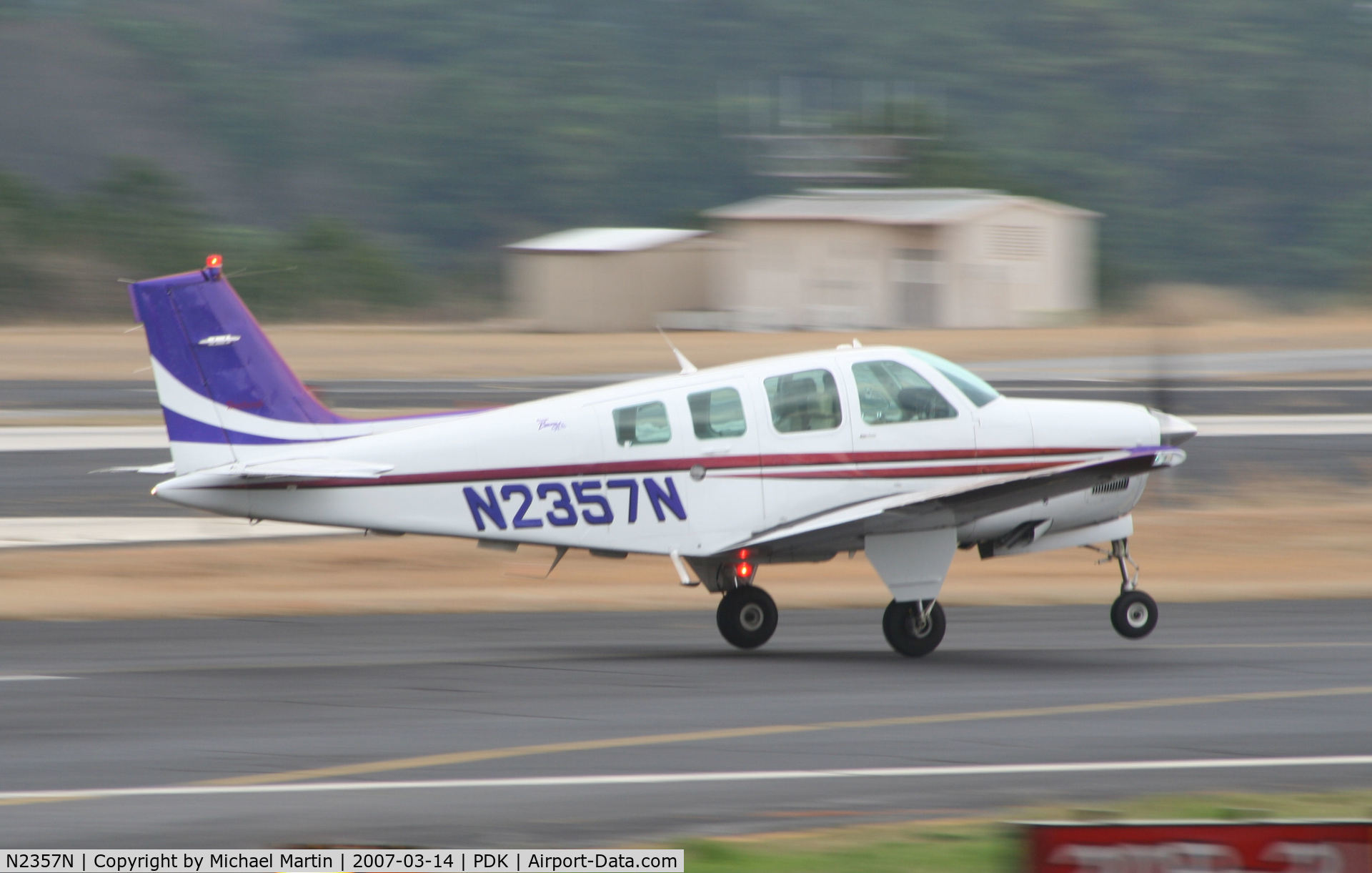 N2357N, 1998 Raytheon Aircraft Company A36 Bonanza C/N E-3157, Departing PDK enroute to parts unknown!