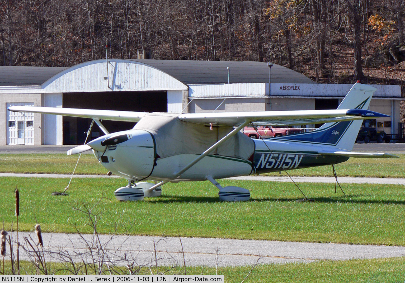 N5115N, 1980 Cessna 182Q Skylane C/N 18267526, This 1980-vintage Skylane takes a rest at a peaceful airport.