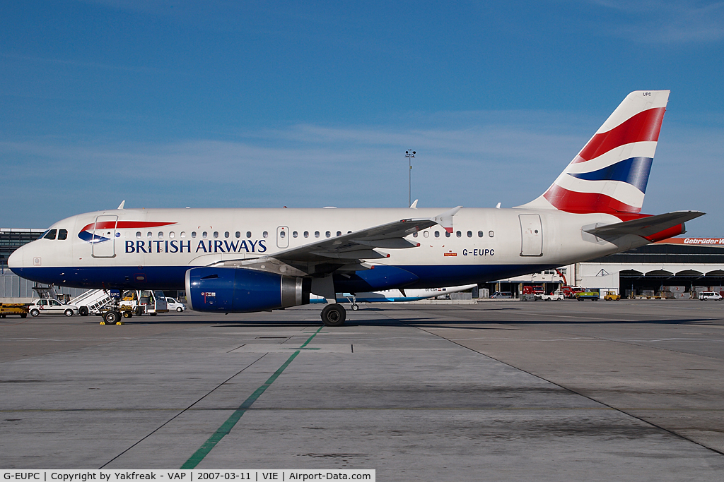 G-EUPC, 1999 Airbus A319-131 C/N 1118, British Airways Airbus 319