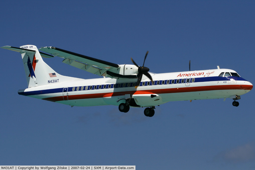 N431AT, 1994 ATR 72-212 C/N 431, visitor