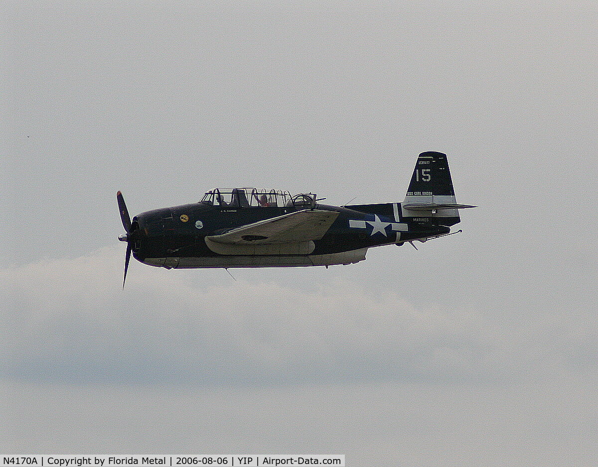 N4170A, Grumman TBM-3E Avenger C/N 4358 (Bu91453), TBM-3