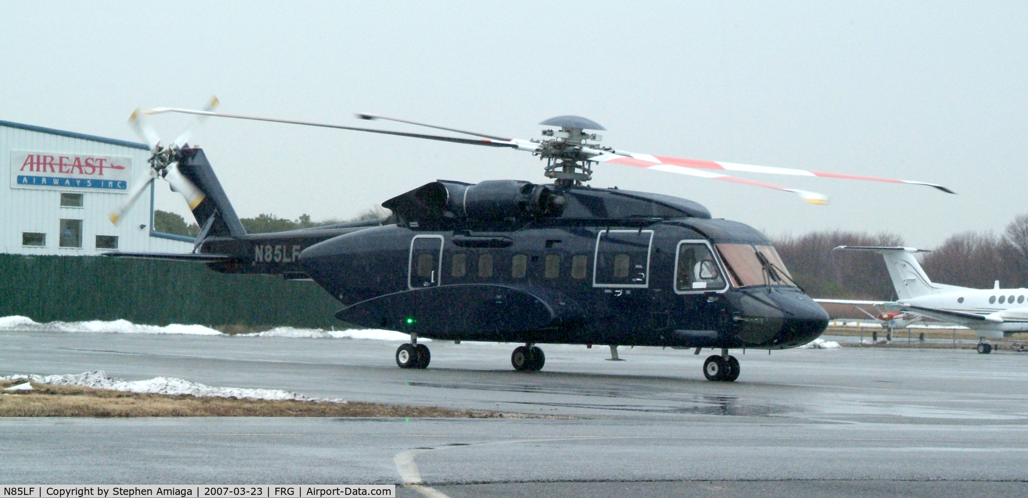 N85LF, 2007 Sikorsky S-76C C/N 760667, New S-92 visits Republic