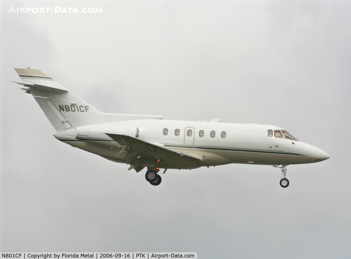 N801CF, British Aerospace BAe.125 Series 800A C/N 258185, HS800A