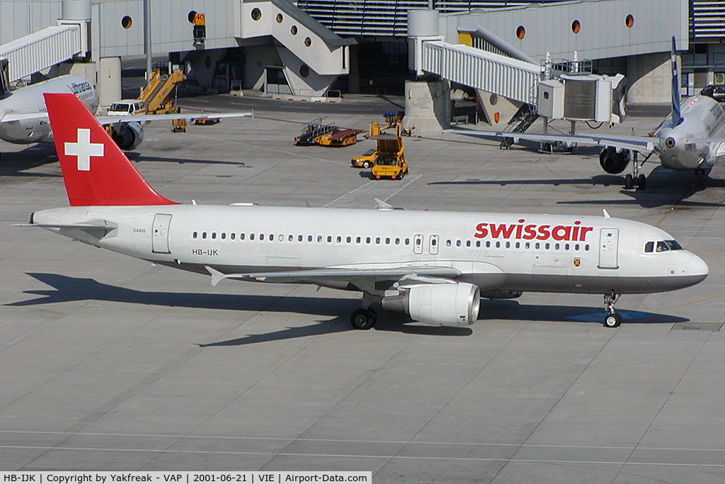 HB-IJK, 1996 Airbus A320-214 C/N 596, Swissair Airbus 320