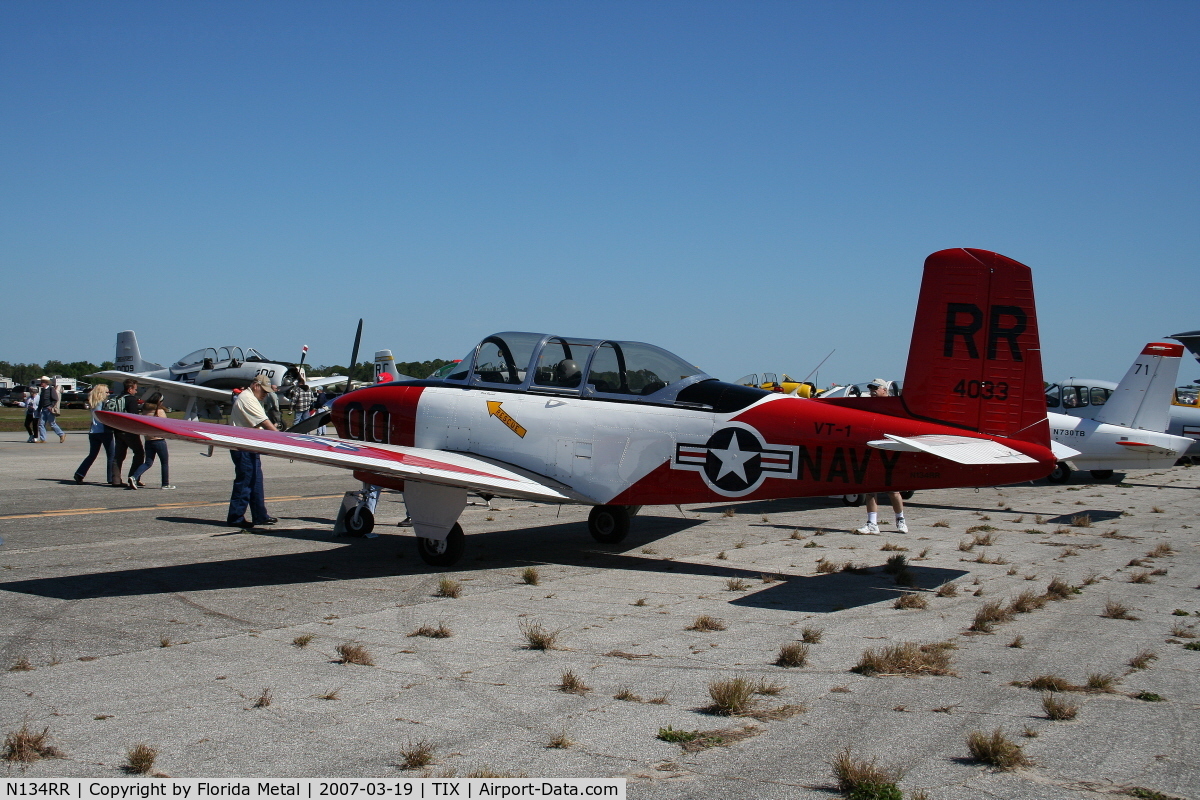 N134RR, 1957 Beech D-45 (T-34B) Mentor C/N BG-340, T-34