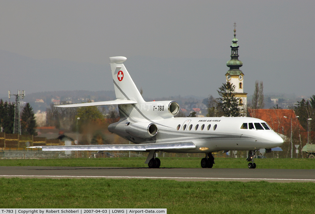 T-783, Dassault Falcon 50 C/N 67, Departure to Switzerland