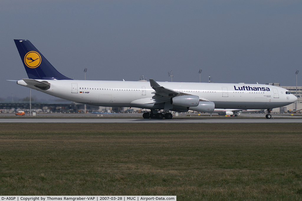 D-AIGP, 1998 Airbus A340-313X C/N 252, Lufthansa Airbus A340-300