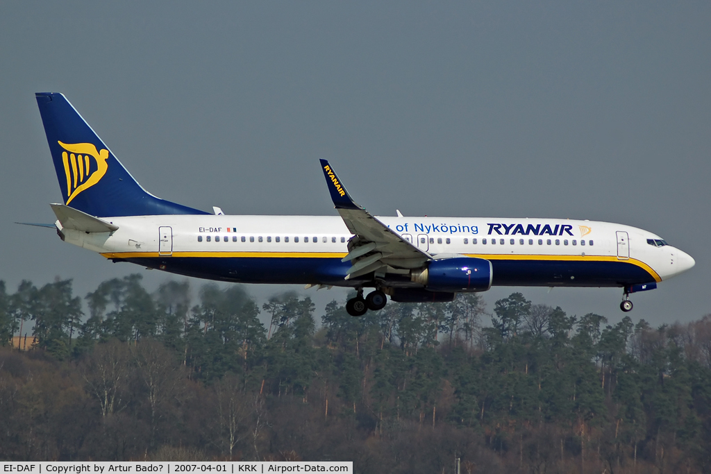 EI-DAF, 2002 Boeing 737-8AS C/N 29939, Ryanair
