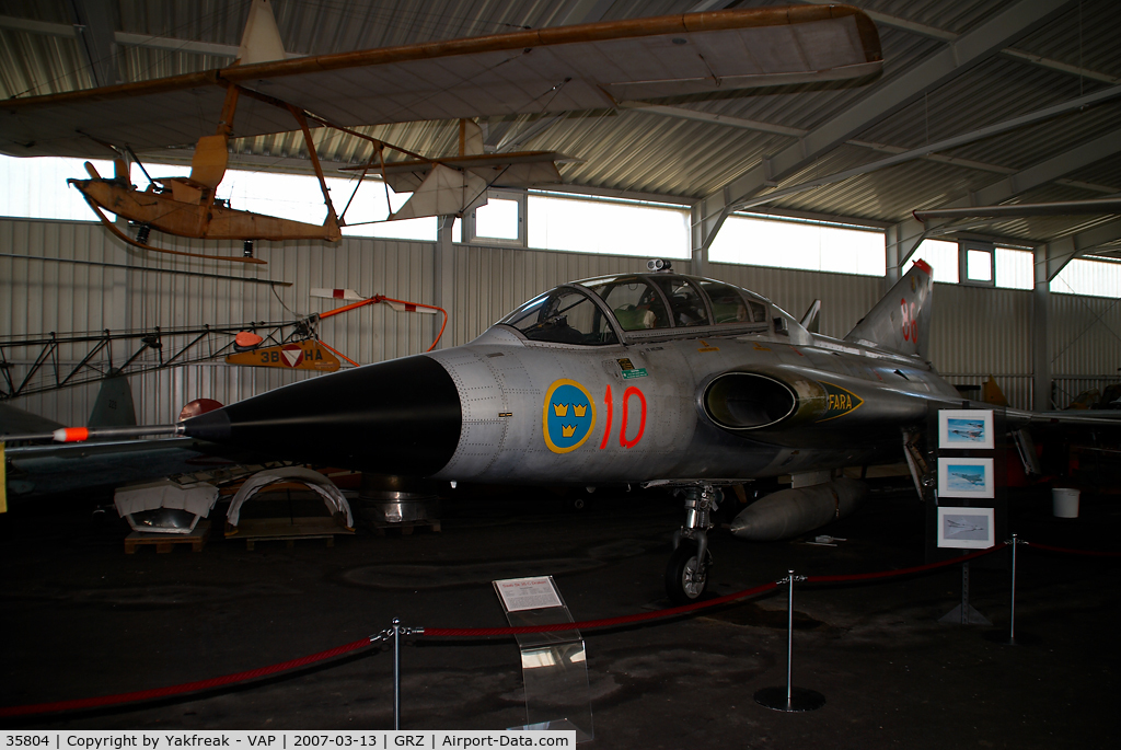 35804, Saab Sk35C Draken C/N 35-804, Swedish AF Saab Sk35C Draken