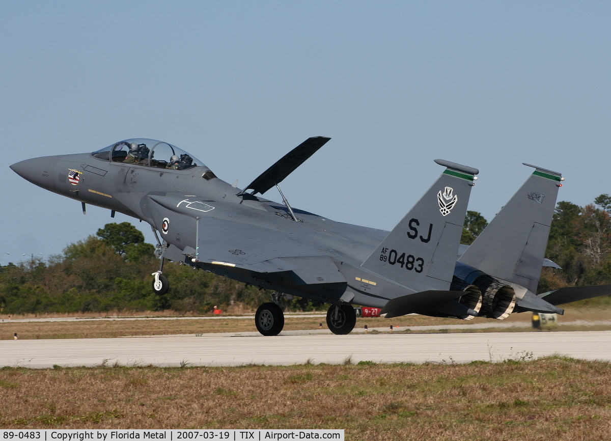 89-0483, 1989 McDonnell Douglas F-15E Strike Eagle C/N 1136/E111, F-15E