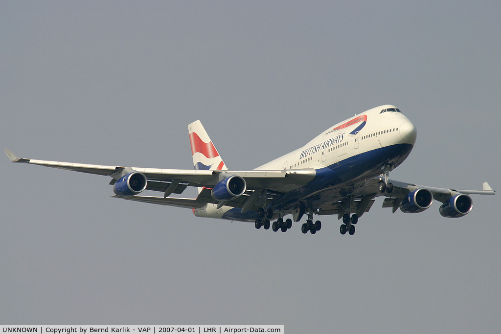UNKNOWN, Boeing 747 C/N Unknown, British Airways Boeing 747