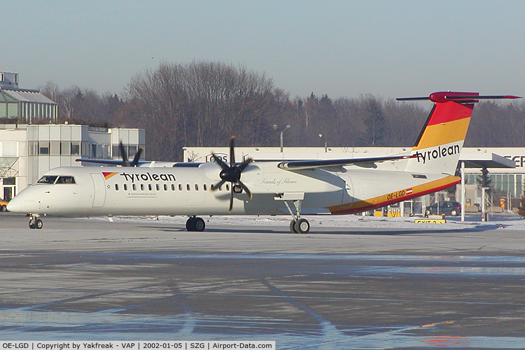 OE-LGD, 2000 De Havilland Canada DHC-8-402Q Dash 8 C/N 4027, Tyrolean Airways Dash 8-400