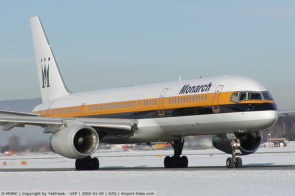 G-MONC, 1983 Boeing 757-2T7 C/N 22781, Monarch Boeing 757-200