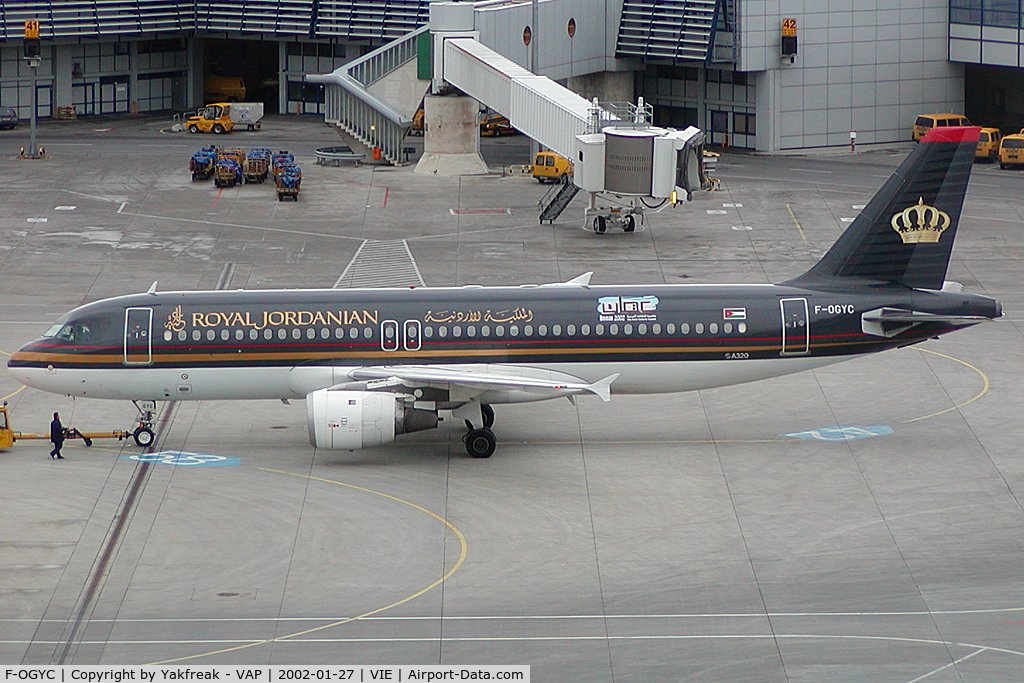 F-OGYC, 1995 Airbus A320-212 C/N 569, Royal Jordanian Airbus 320