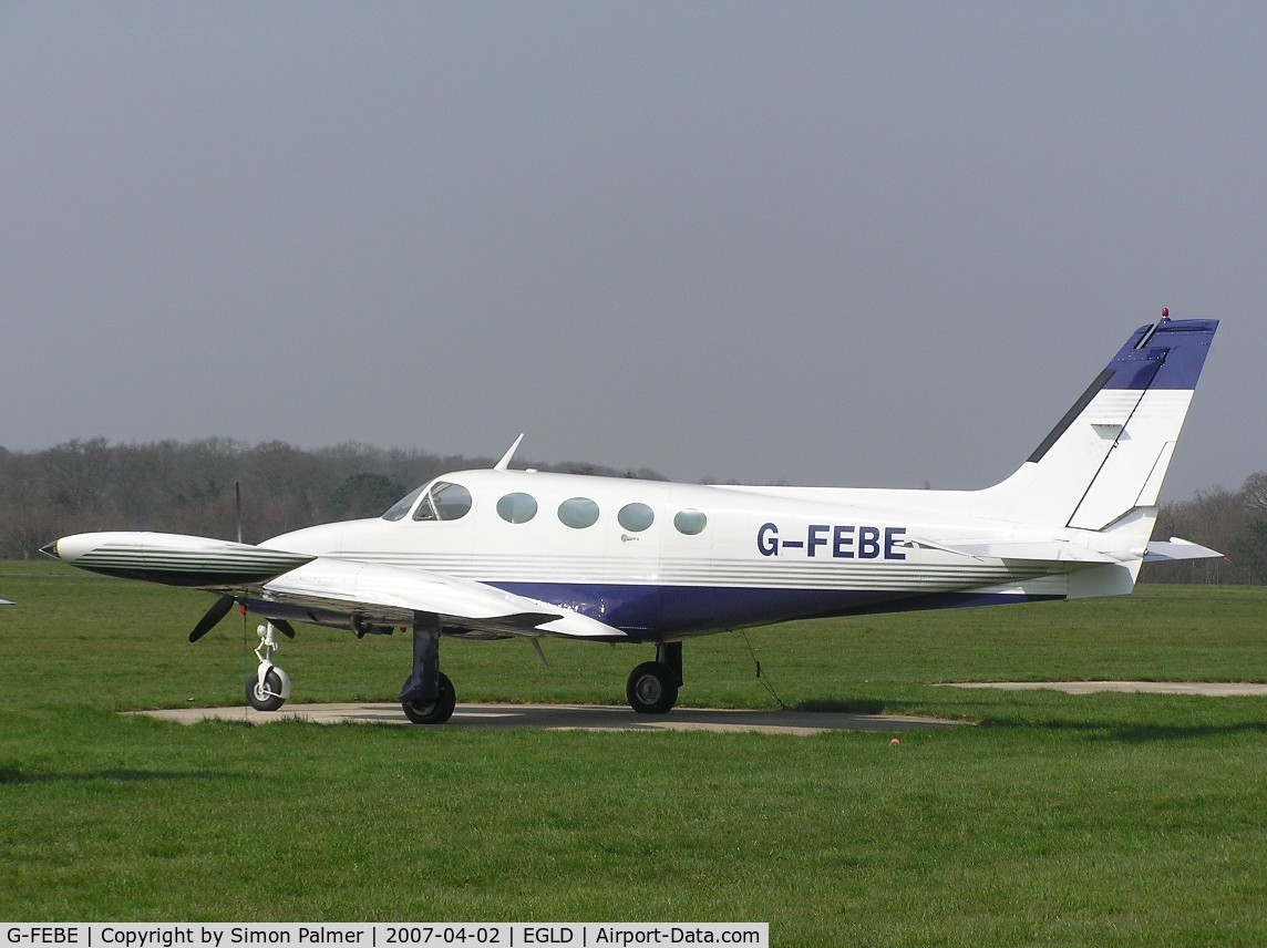 G-FEBE, 1977 Cessna 340A C/N 340A0345, Cessna 340 based at Denham aerodrome