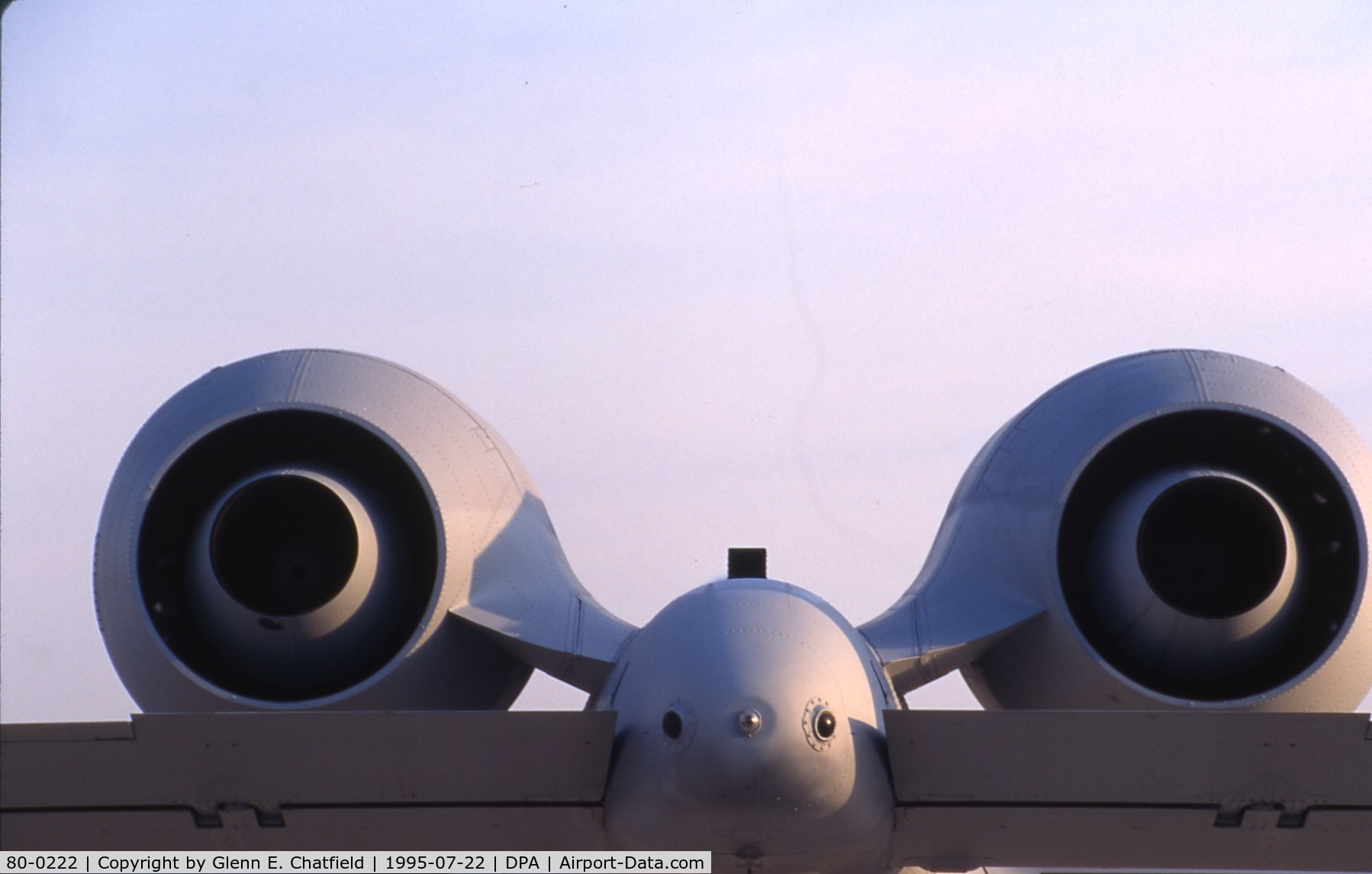 80-0222, 1980 Fairchild Republic A-10A Thunderbolt II C/N A10-0572, Early morning tail shot
