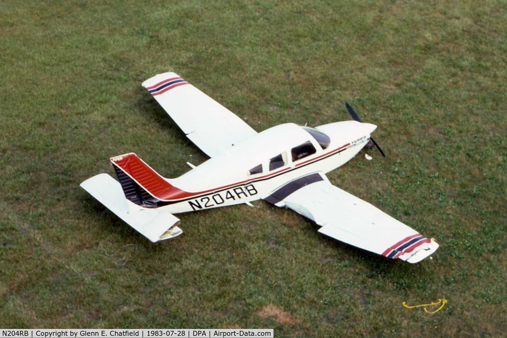 N204RB, Piper PA-28R-201T Cherokee Arrow III C/N 28R-7703149, Storm damaged