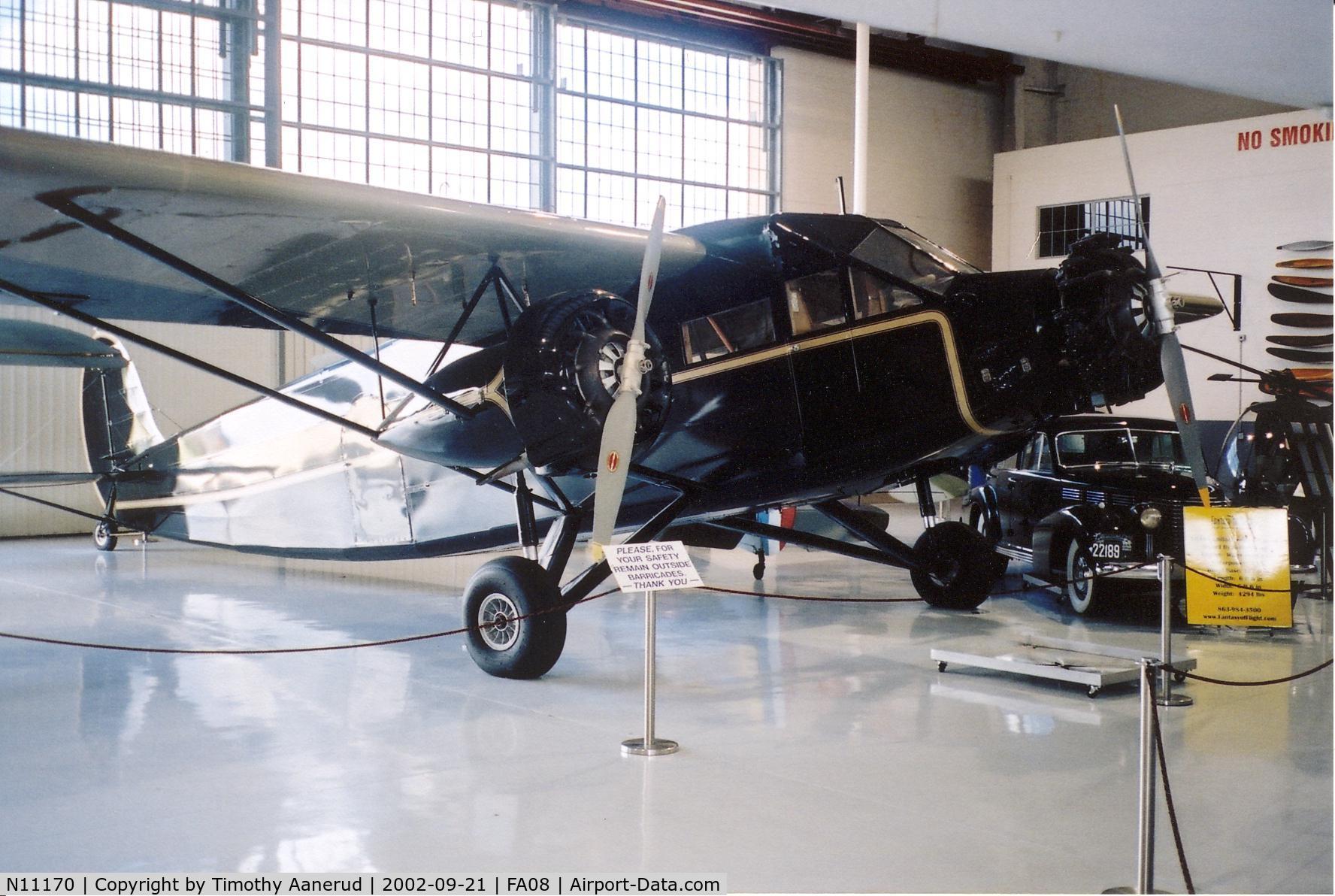 N11170, 1931 Stinson SM-6000-B C/N 5023, Stinson TriMotor, Fantasy of Flight
