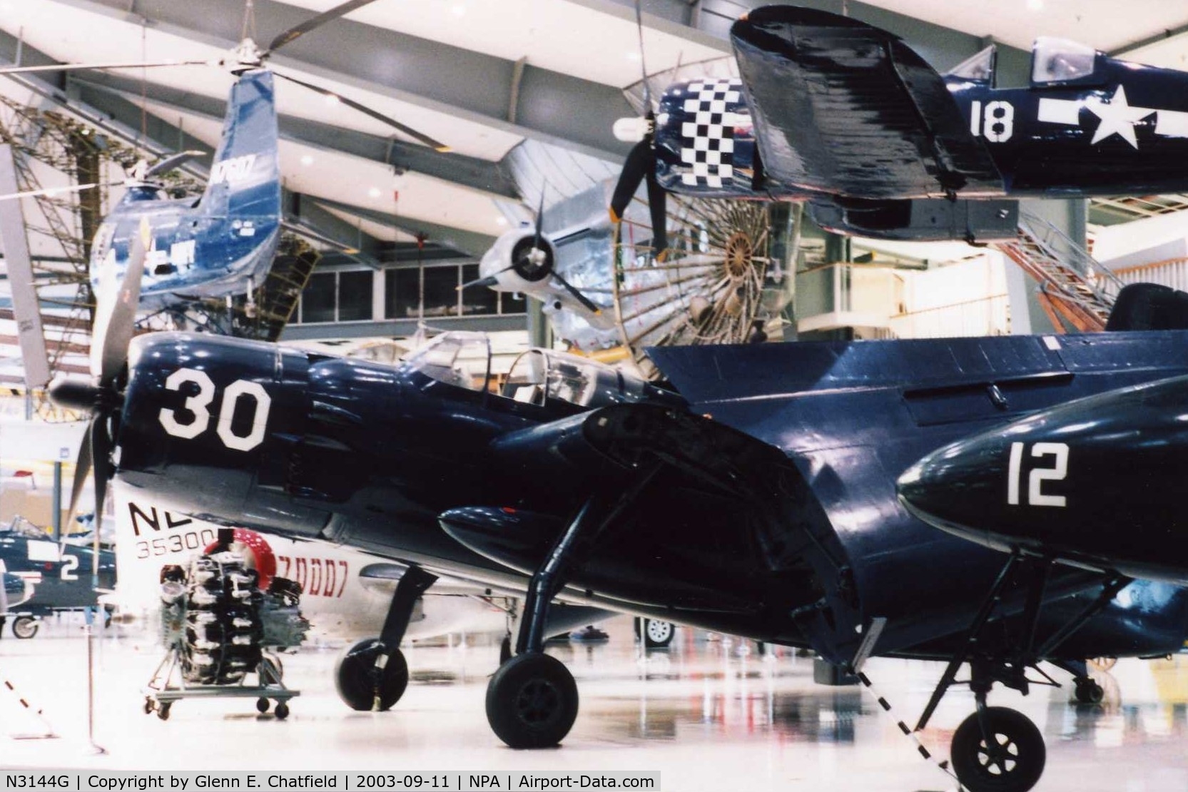 N3144G, Grumman AF-2S C/N 123100, AF-2S at the National Museum of Naval Aviation