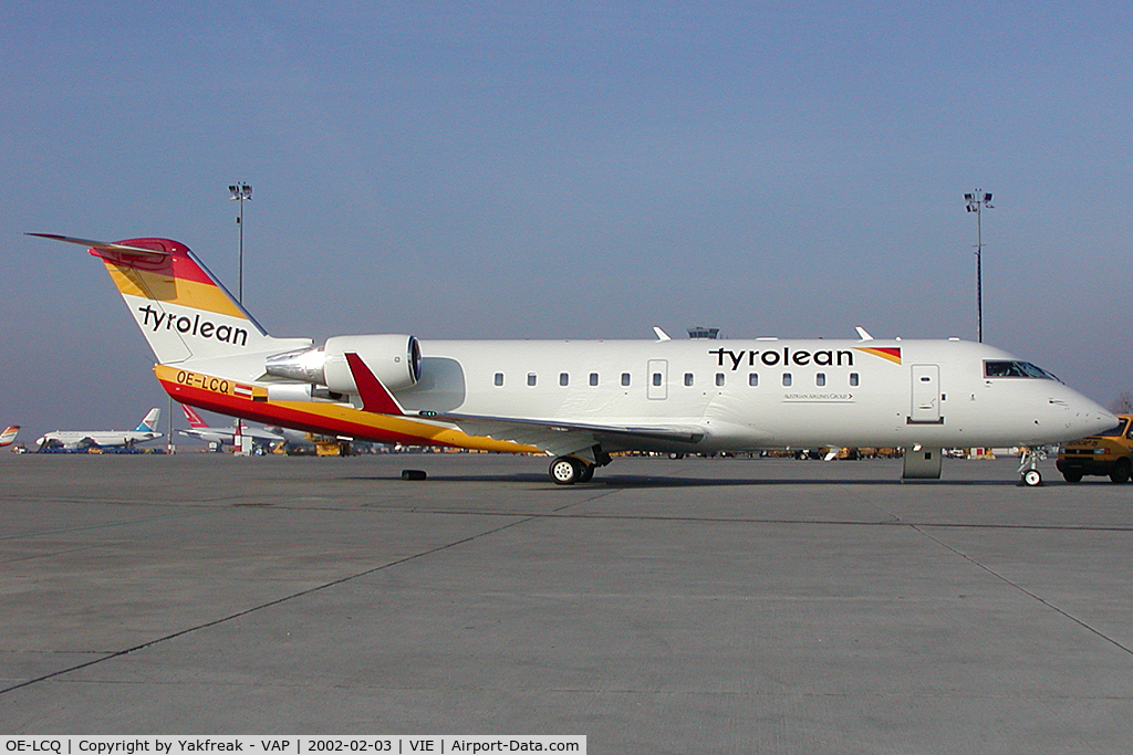 OE-LCQ, 2002 Canadair CRJ-200LR (CL-600-2B19) C/N 7605, Tyrolean Airways Regionaljet