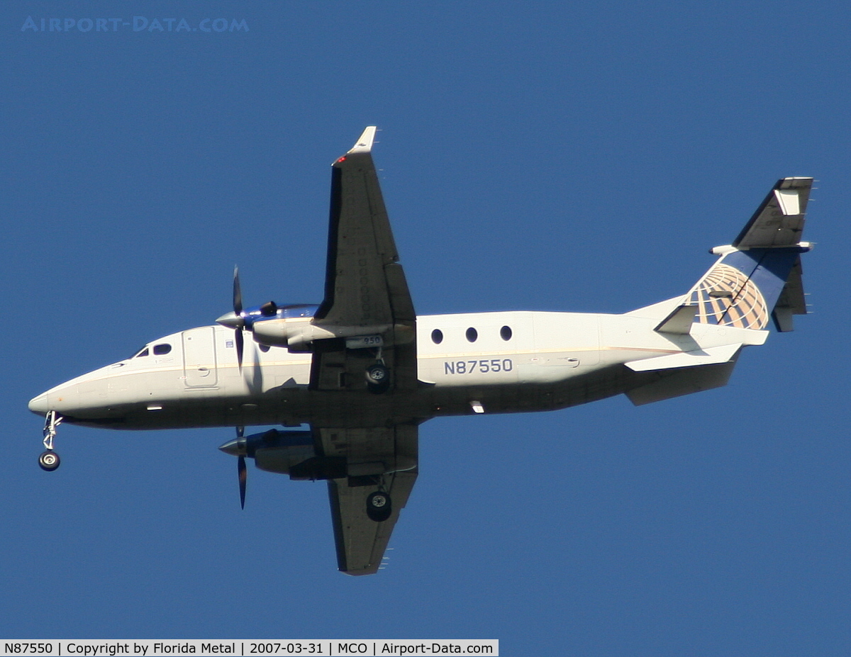 N87550, 1996 Beech 1900D C/N UE-205, Continental Connection