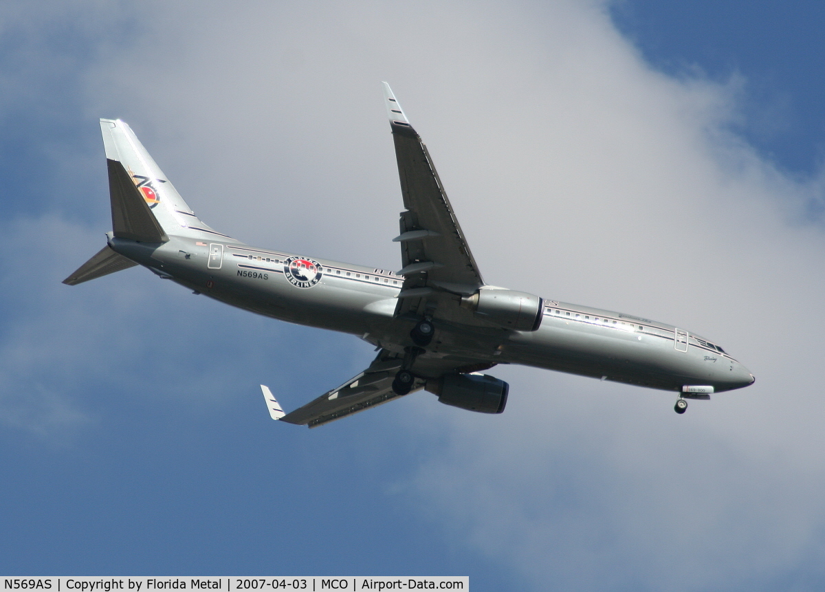 N569AS, 2007 Boeing 737-890 C/N 35184, Alaska