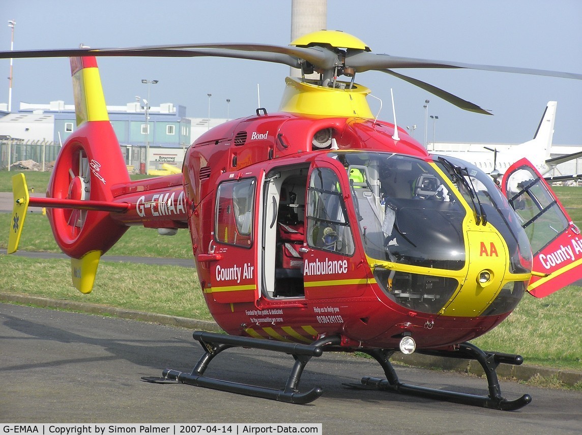 G-EMAA, 2005 Eurocopter EC-135T-2 C/N 0448, East Midlands Air Ambulance EC135 helicopter