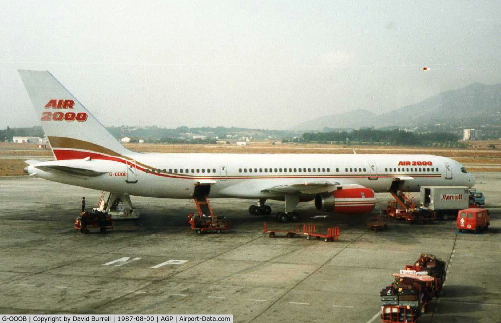 G-OOOB, 1987 Boeing 757-28A C/N 23822, Air 2000 Malaga (Scanned)