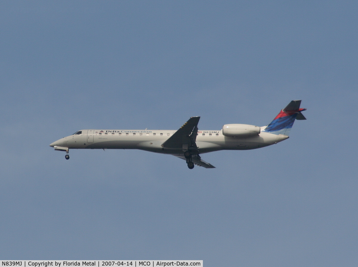 N839MJ, 2001 Embraer EMB-145LR C/N 145416, Delta Connection