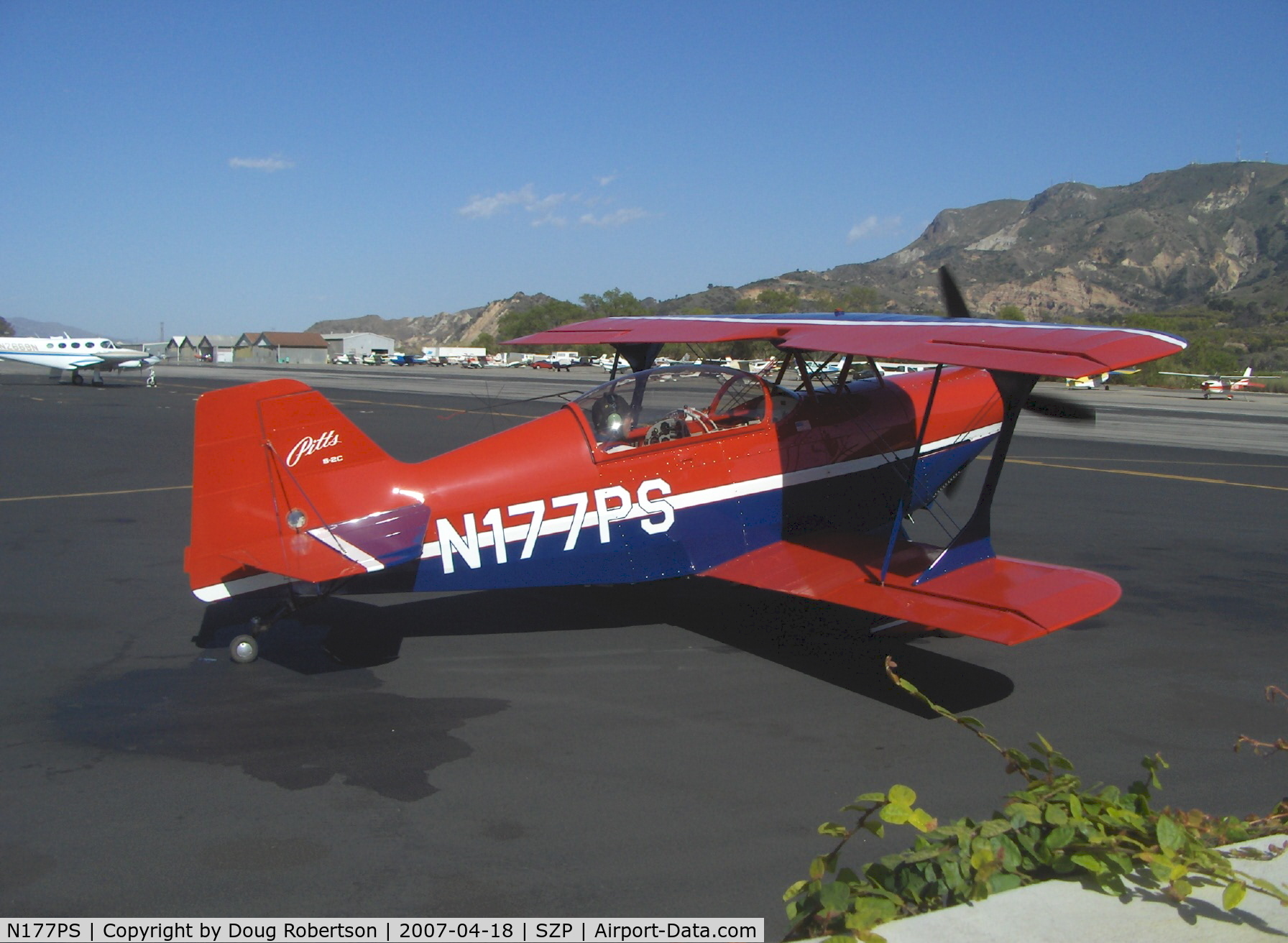 N177PS, 2000 Aviat Pitts S-2C Special C/N 6038, 2000 Aviat PITTS S-2C, Lycoming AEIO-540, engine start