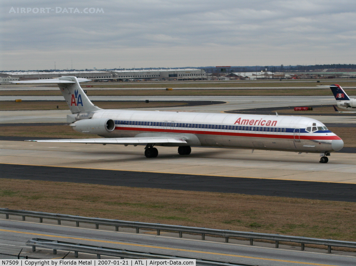 N7509, 1989 McDonnell Douglas MD-82 (DC-9-82) C/N 49803, American