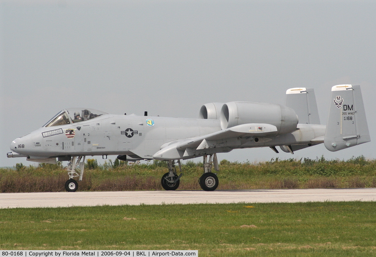 80-0168, 1980 Fairchild Republic A-10A Thunderbolt II C/N A10-0518, A-10