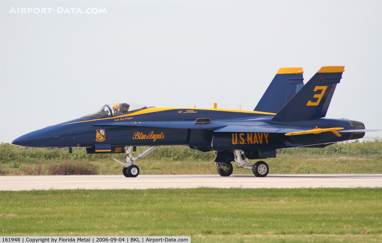 161948, McDonnell Douglas F/A-18A Hornet C/N 0157, Blue Angels #3
