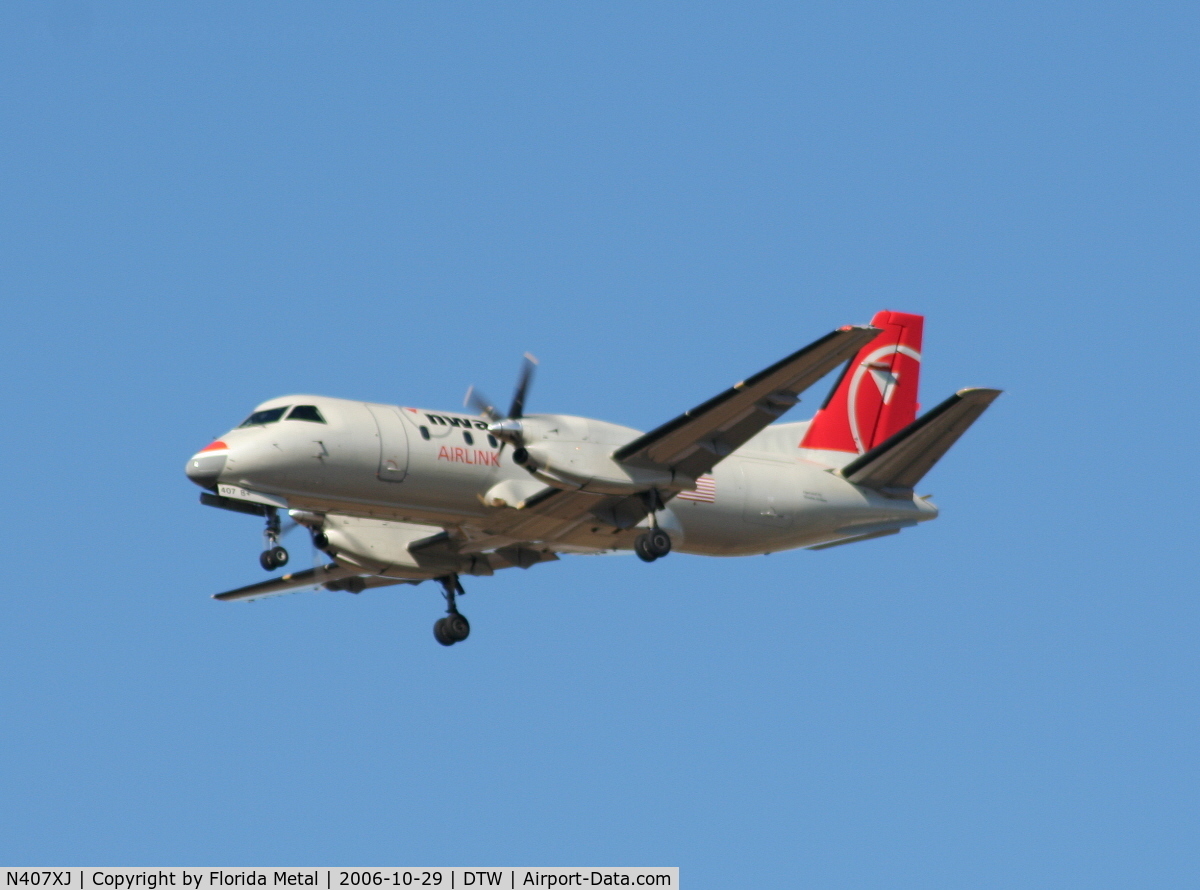 N407XJ, 1996 Saab 340B C/N 340B-407, Mesaba